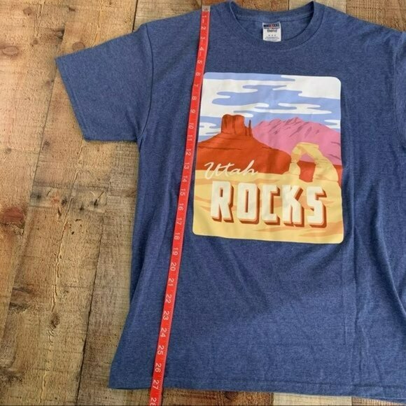 Utah rocks utah history day 2016 short sleeve shirt in blue - M - Picture 8 of 8
